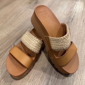 Reef slip on platform sandals